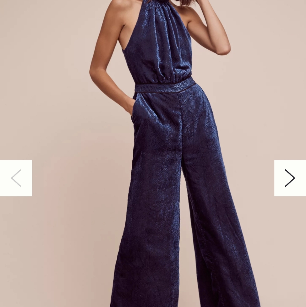 Anthropologie Nova velvet jumpsuit